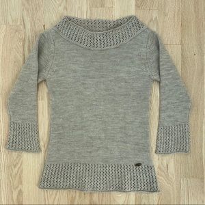 Paul Parker Crochet Neck Sweater Size M